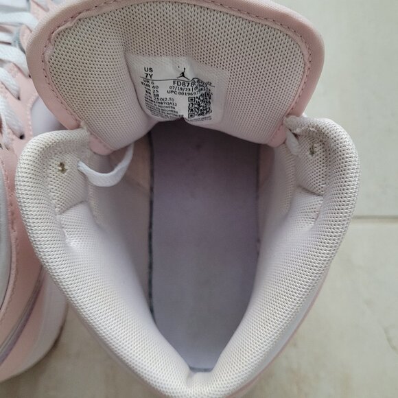 Nike Air Jordan 1 Mid GS Pink Wash Violet Frost Size 7Y/8.5W - Picture 8 of 12